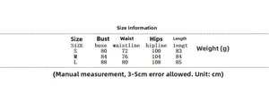 Size guide for sleeveless satin mini dress including bust, waist, and length measurements