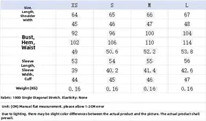 Size chart for floral print satin kimono pajamas set with detailed measurements in centimeters