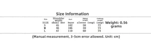 Detailed size chart for gray plaid stand collar blazer including bust and length info