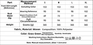 Size guide for backless halter maxi dress with 100% polyester fabric details