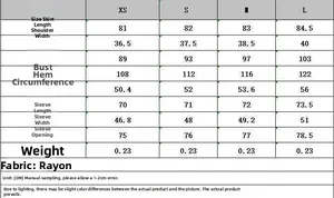 Detailed size chart for lace-trimmed dress showing measurements in CM from XS to L sizes