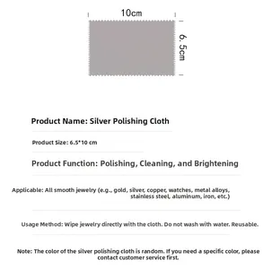 Macro view of 10x6.5cm grey microfiber polishing cloth for silver and gold jewelry