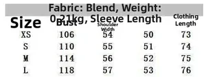 Size chart for plaid scarf shirt top including chest, shoulder, and length in centimeters