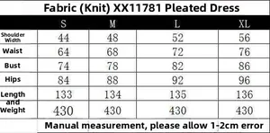 Detailed size guide for this elegant cowl neck ruched knit summer dress for women