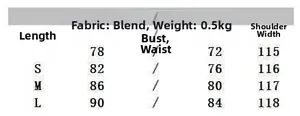 Guide des tailles détaillé pour robe blanche dos nu avec mesures buste et taille
