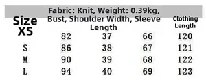 Size guide table for lace midi dress showing chest, shoulder, sleeve and length measurements