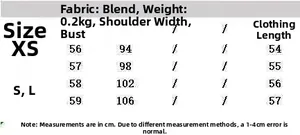 Tableau des tailles pour chemise satinée femme avec mesures d'épaules et de poitrine