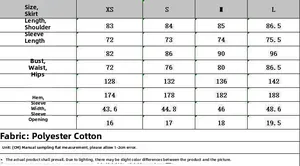 Detailed size chart for black V-neck summer dress with length and bust measurements