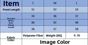 Detailed size chart for retro knit cardigan with length, bust, and sleeve measurements