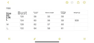 Detailed size chart for quilted plaid jacket featuring chest, shoulder, and sleeve measurements