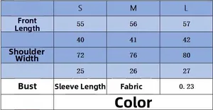 Detailed size chart for women's bow knit top including length, shoulder and bust measurements