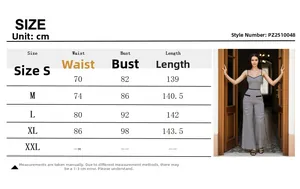 Size chart for stylish black and white checkered jumpsuit showing bust and waist data