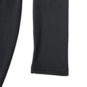 Detailed macro shot of high-elastic black fabric with premium double-needle stitching