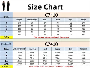 Guide des tailles détaillé pour cette robe moulante sexy avec mesures du S au XXL