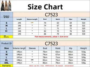 Detailed size chart for elegant sequin party dress including S to XXL measurements