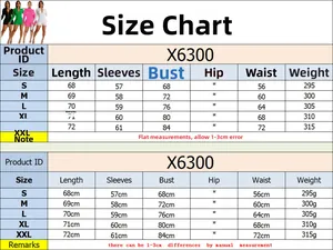 Detailed size chart for long sleeve bodysuit rompers with measurements for S to XXL