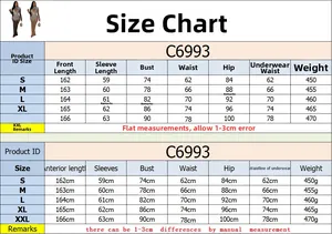 Detailed size chart for rhinestone maxi dress showing measurements for S to XXL sizes