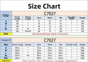 Detailed size chart for mesh maxi dress with bust, waist and hip measurements in cm