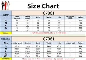 Tableau des tailles détaillé pour robe longue sans manches col en V profond, de S à XXL