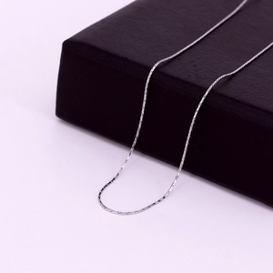 Minimalist 316L silver stainless steel snake chain necklace with high polished finish