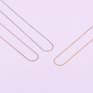 Minimalist titanium steel snake chains in silver, gold, and rose gold finish