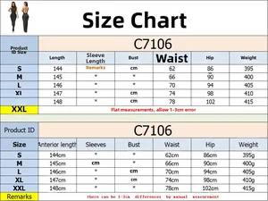 Detailed size chart for backless rhinestone slim dress including length and waist measurements