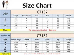 Detailed size chart with measurements for the rhinestone mesh long sleeve jumpsuit