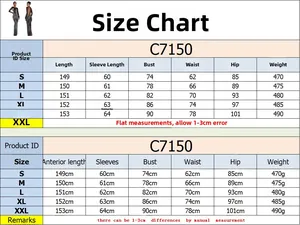 Detailed size chart for long sleeve rhinestone bodycon dress with precise measurements