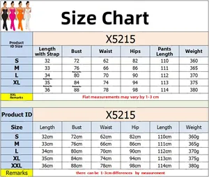 Detailed size chart for women sexy two-piece set including bust and waist measurements