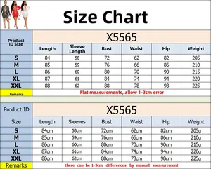 Tabella taglie per abito in rete di strass con misure S-XXL in cm per vestibilità