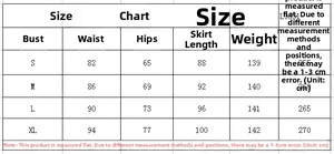 Size guide table for women's sexy lace jumpsuit showing bust waist and length details