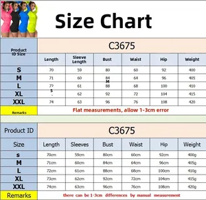 Detailed size chart for women's zipper hoodie jumpsuit with measurements in CM and Grams