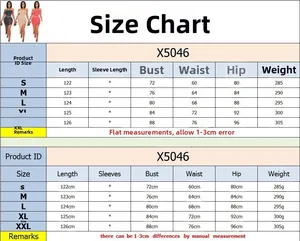 Size guide for sparkling rhinestone evening dress showing S to XXL measurements in cm