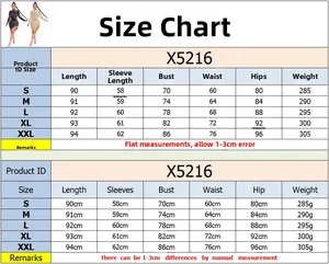 Size chart for mesh see-through dress with rhinestones and fringe in sizes S to XXL