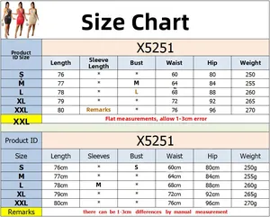 Detailed size chart for sexy V-neck rhinestone mesh dress with length and waist measurements