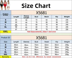 Detailed size chart for mesh rhinestone dress showing length bust and waist measurements