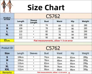 Detailed size chart for the off-shoulder dress featuring length, bust, and hip measurements
