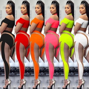 Detaillierter Vergleich der sechs Farben für diesen sexy Mesh-Mesh-Langarm-Jumpsuit