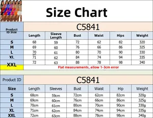 Tableau des tailles détaillé pour body sexy en maille avec mesures buste taille et poids
