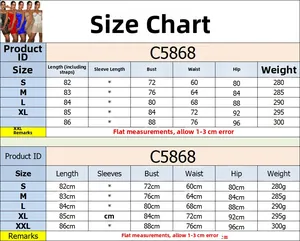 Detailed size chart for sexy rhinestones mesh slip dress including S to XXL dimensions