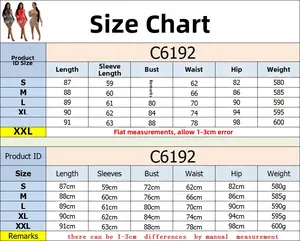 Tableau des tailles détaillé pour robe en résille avec plumes et strass du S au XXL