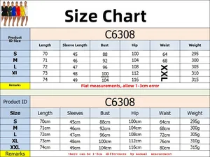 Size chart for V-neck short jumpsuit showing S to XXL dimensions and measurements