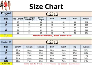Detailed size guide table for women mesh hot drill long sleeve dress with specific measurements