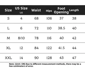 Detailed size chart for cotton linen shorts showing US sizes, waist, and hip measurements