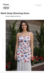 Close-up of mesh sundress with vibrant nautical prints including starfish and seahorses