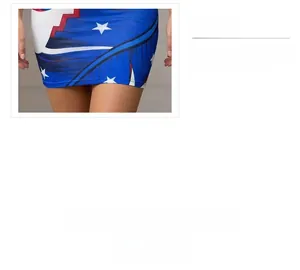 Detail showing smooth blue fabric with white star pattern and vibrant geometric prints