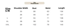 Detailed size chart for women's short sleeve jumpsuit including bust and waist measurements