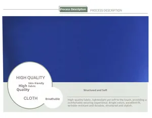 Detail of high-quality breathable dark blue fabric with smooth texture and anti-wrinkle finish