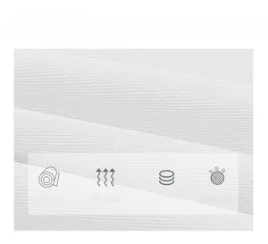 Vue macro d'un tissu en maille blanche respirante et extensible pour robe d'été légère