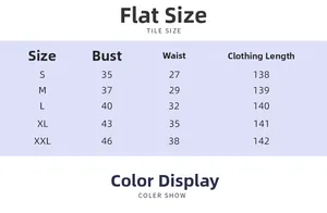 Detailed tile size chart for V-neck maxi dress with bust and waist measurements